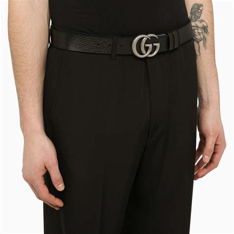 cintura gucci uomo nera con g nere|Gucci Cintura 'GG' .